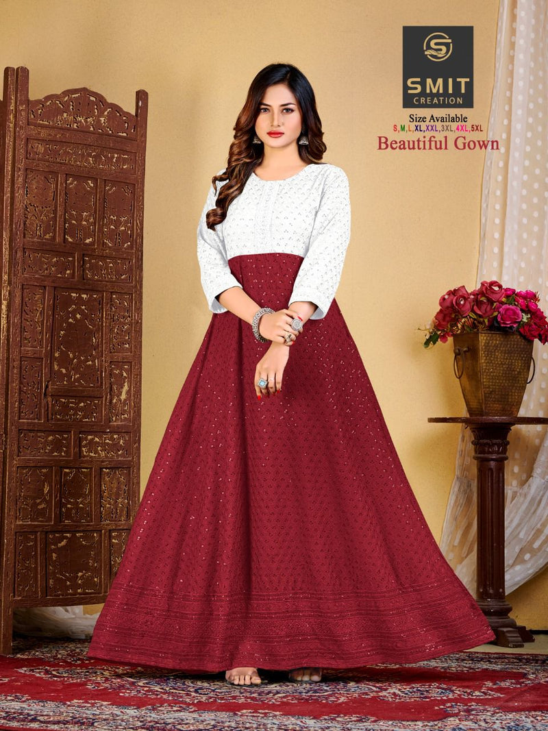 Fancy Party Wear Tan Color Gown For Women in Ludhiana at best price by  Rajgadhia Exports - Justdial
